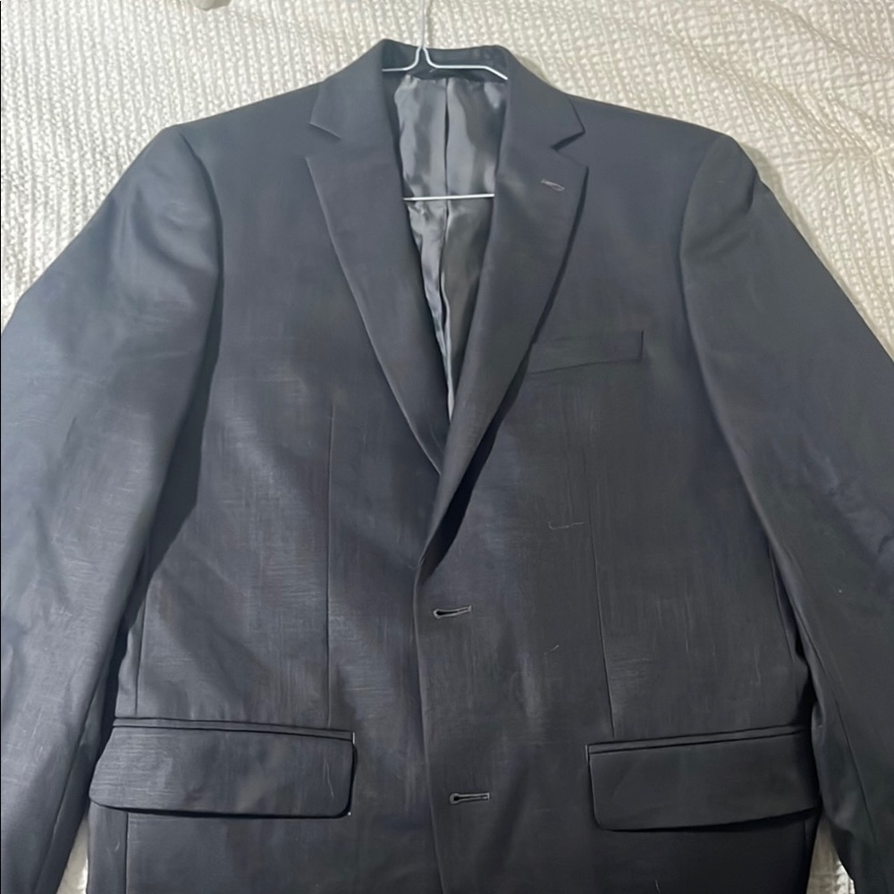 Apt. 9 Black Suit Blazer with Notched Lapels